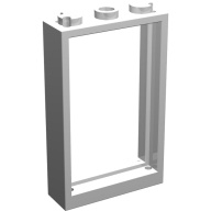 Lego rám dveří 1x3x4, bílá (3579 WHITE)
